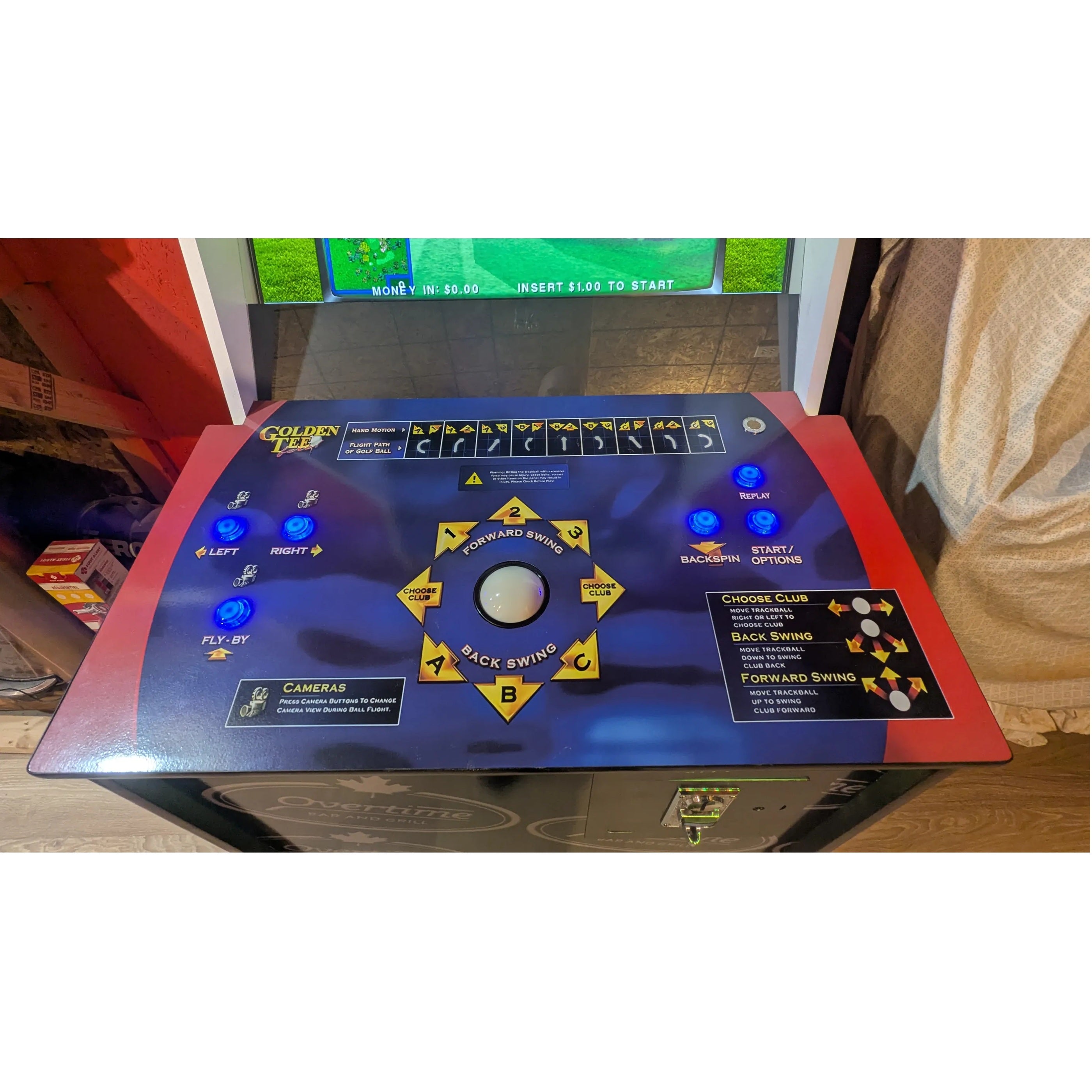 Custom Golden Tee Fore Coin Operated Arcade Machine