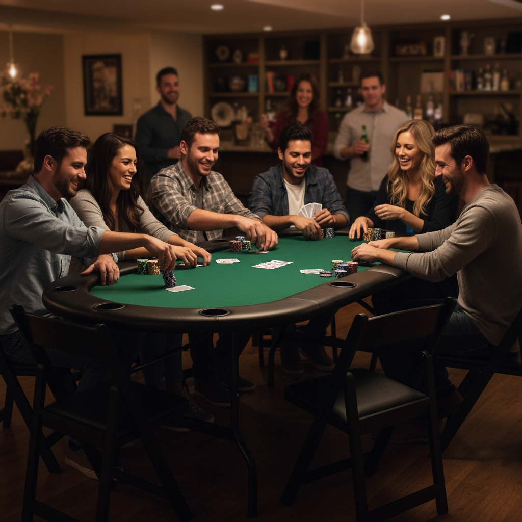 Evacman Mancave Poker Table Bundle