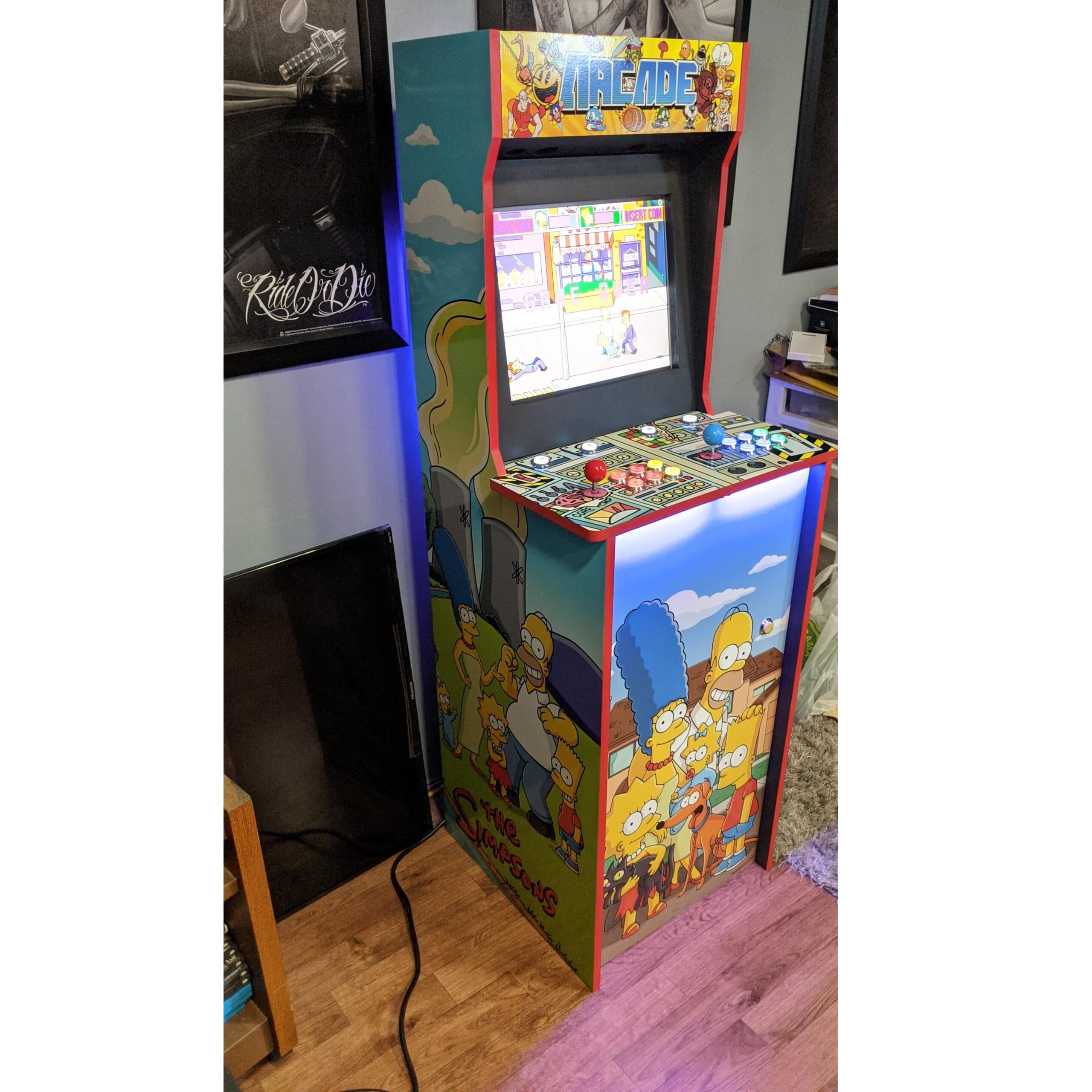 The simpsons themed multicade side panel-min